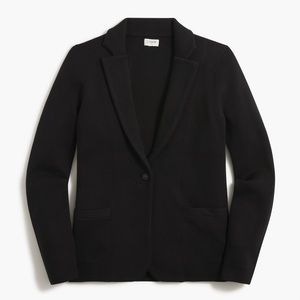 J. Crew Schoolboy Sweater Blazer in Black
